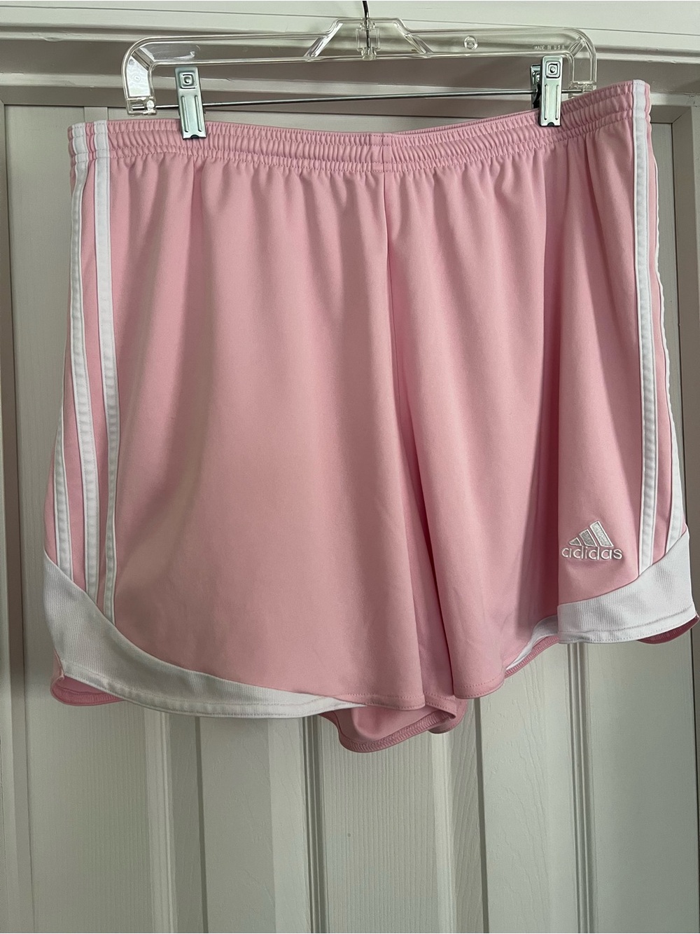 adidas Women's Light Pink Athletic Shorts